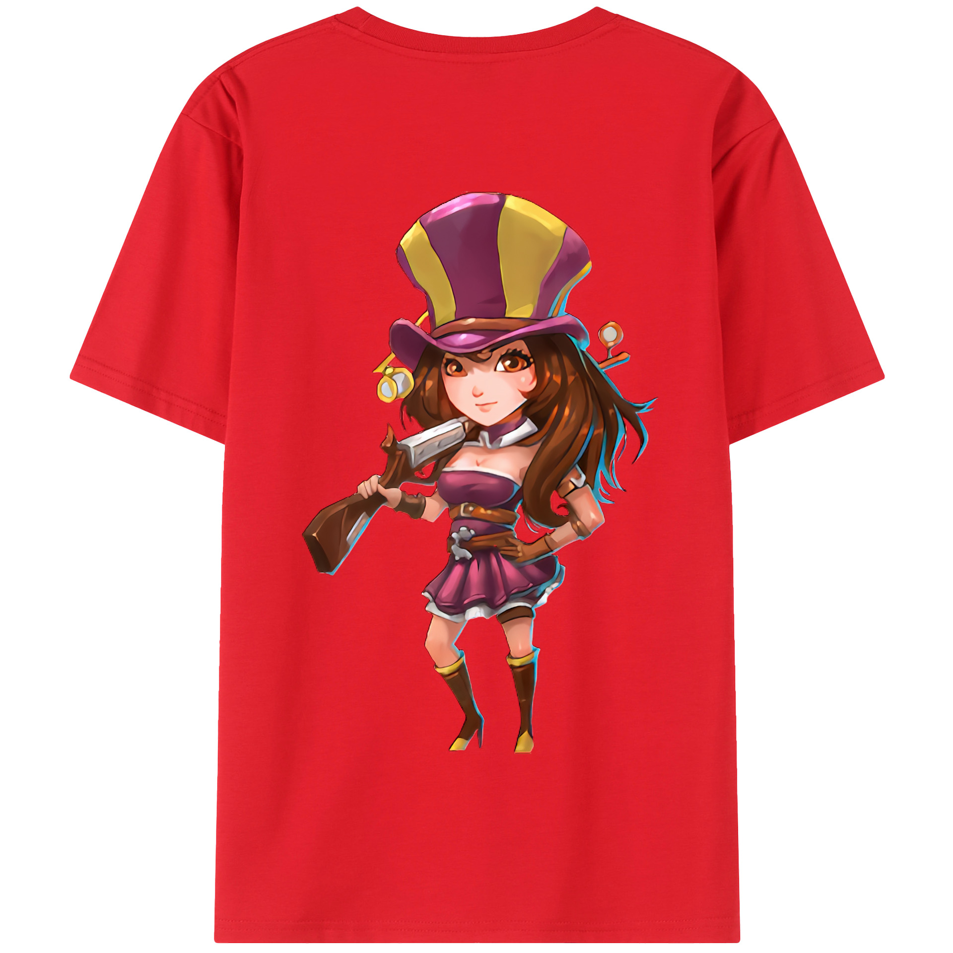 リーグ・オブ・レジェンド League of Legends LOL 綿100％半袖Tシャツ（背面プリント）
