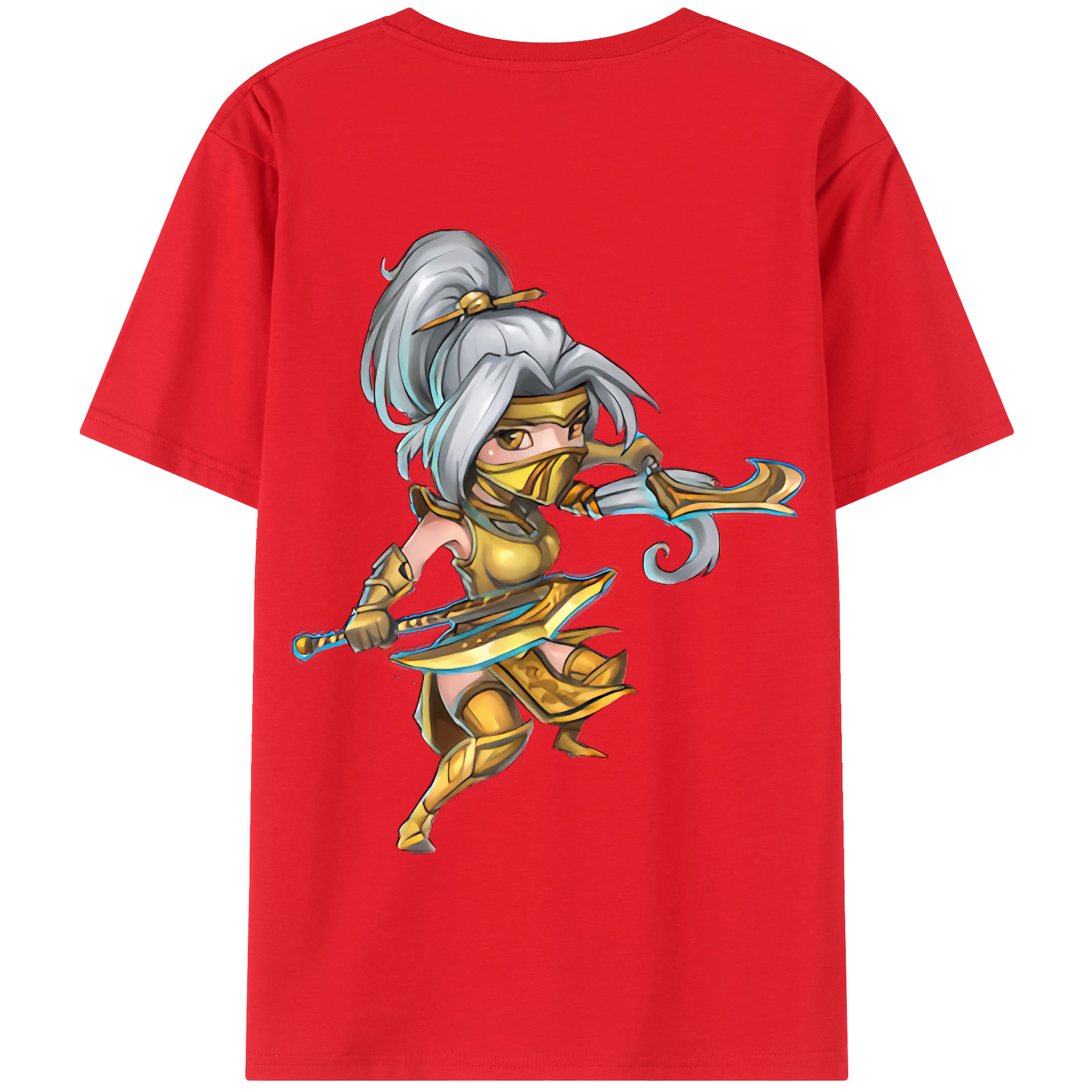 リーグ・オブ・レジェンド League of Legends LOL 綿100％半袖Tシャツ（背面プリント）