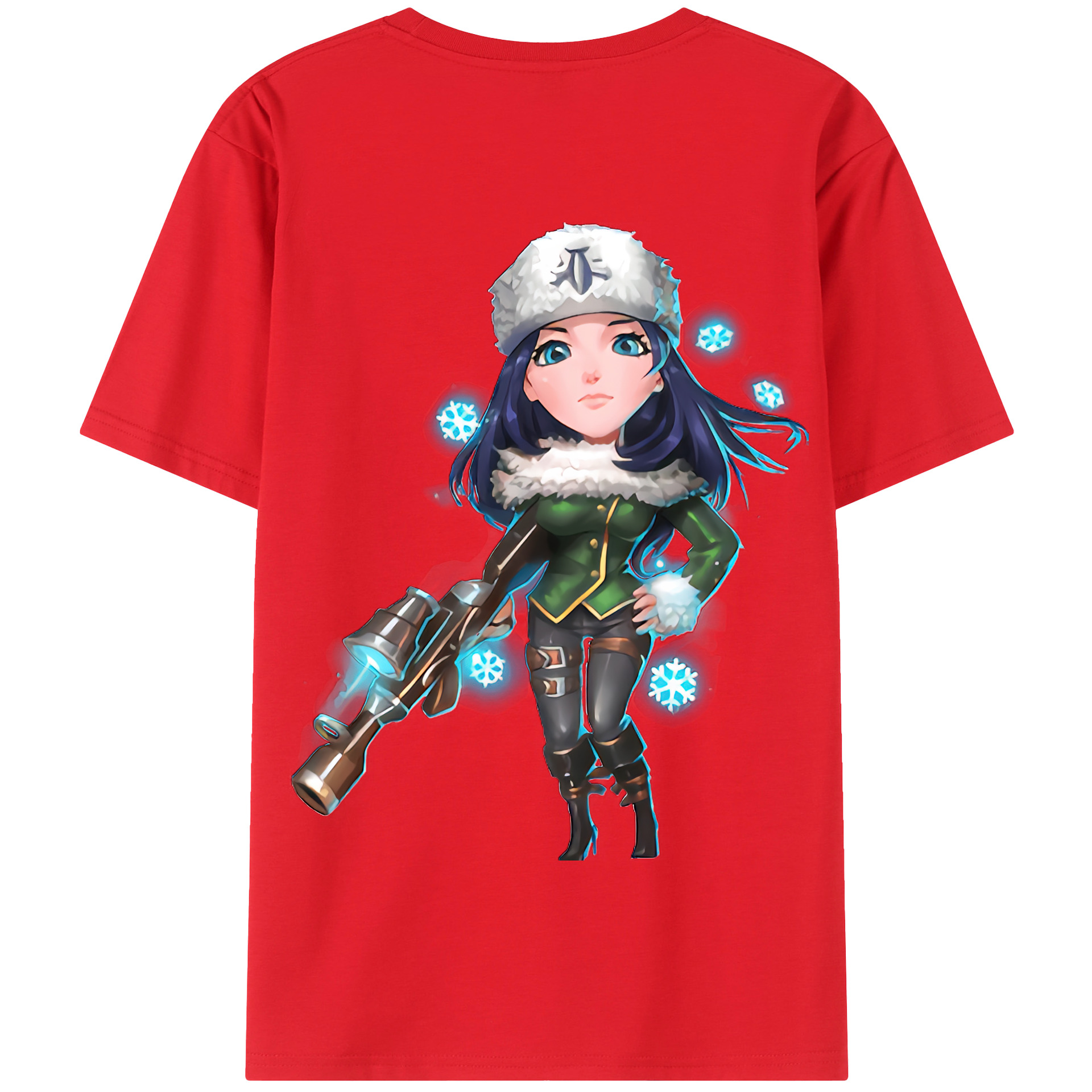 リーグ・オブ・レジェンド League of Legends LOL 綿100％半袖Tシャツ（背面プリント）