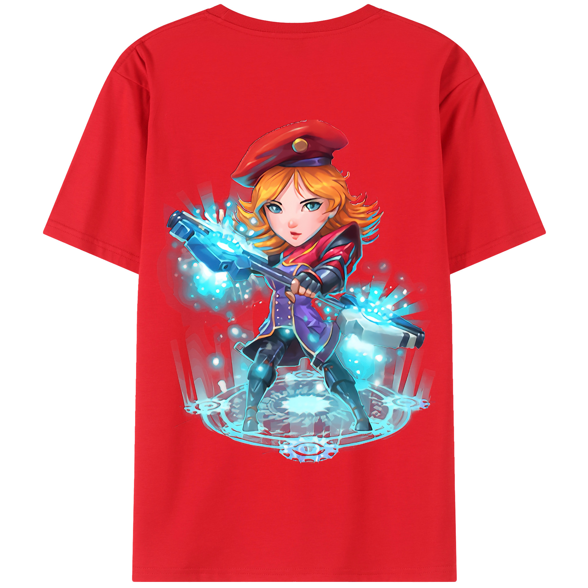 リーグ・オブ・レジェンド League of Legends LOL 綿100％半袖Tシャツ（背面プリント）