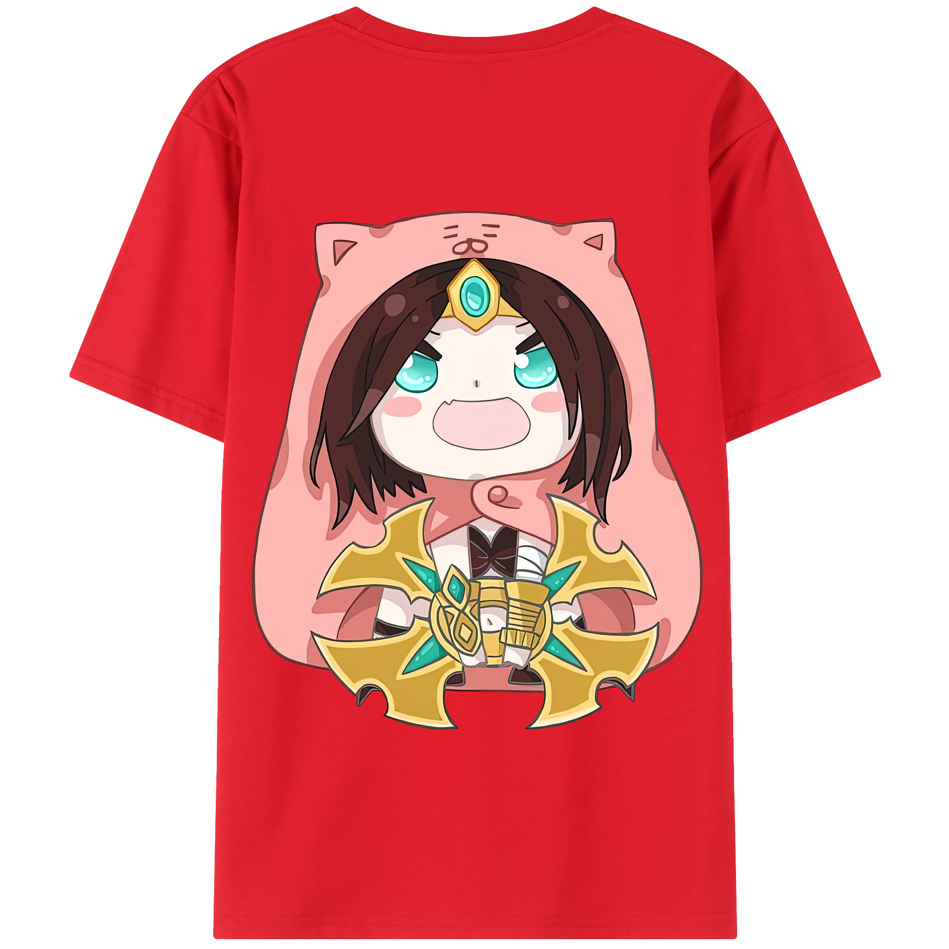 リーグ・オブ・レジェンド League of Legends LOL 綿100％半袖Tシャツ（背面プリント）