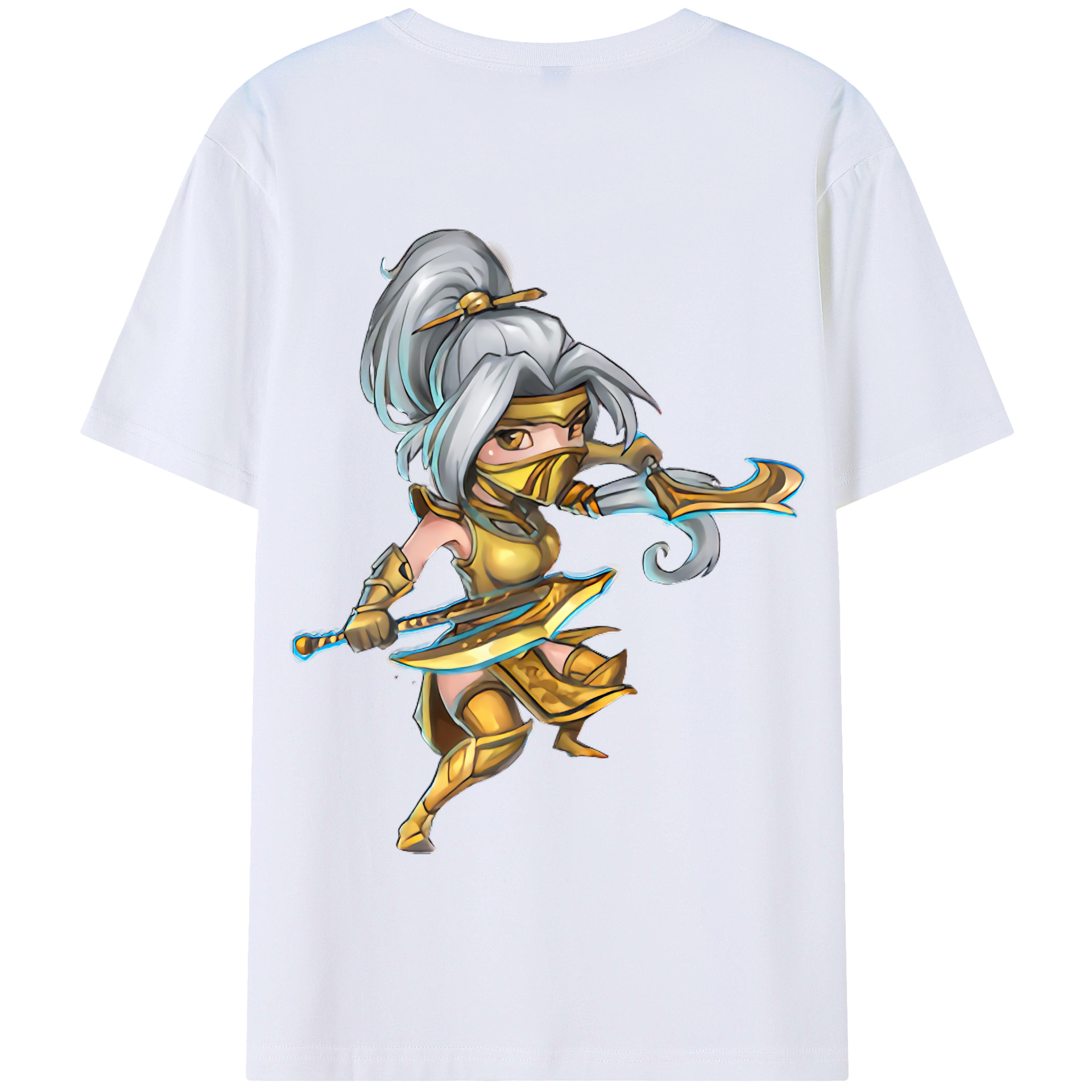 リーグ・オブ・レジェンド League of Legends LOL 綿100％半袖Tシャツ（背面プリント）