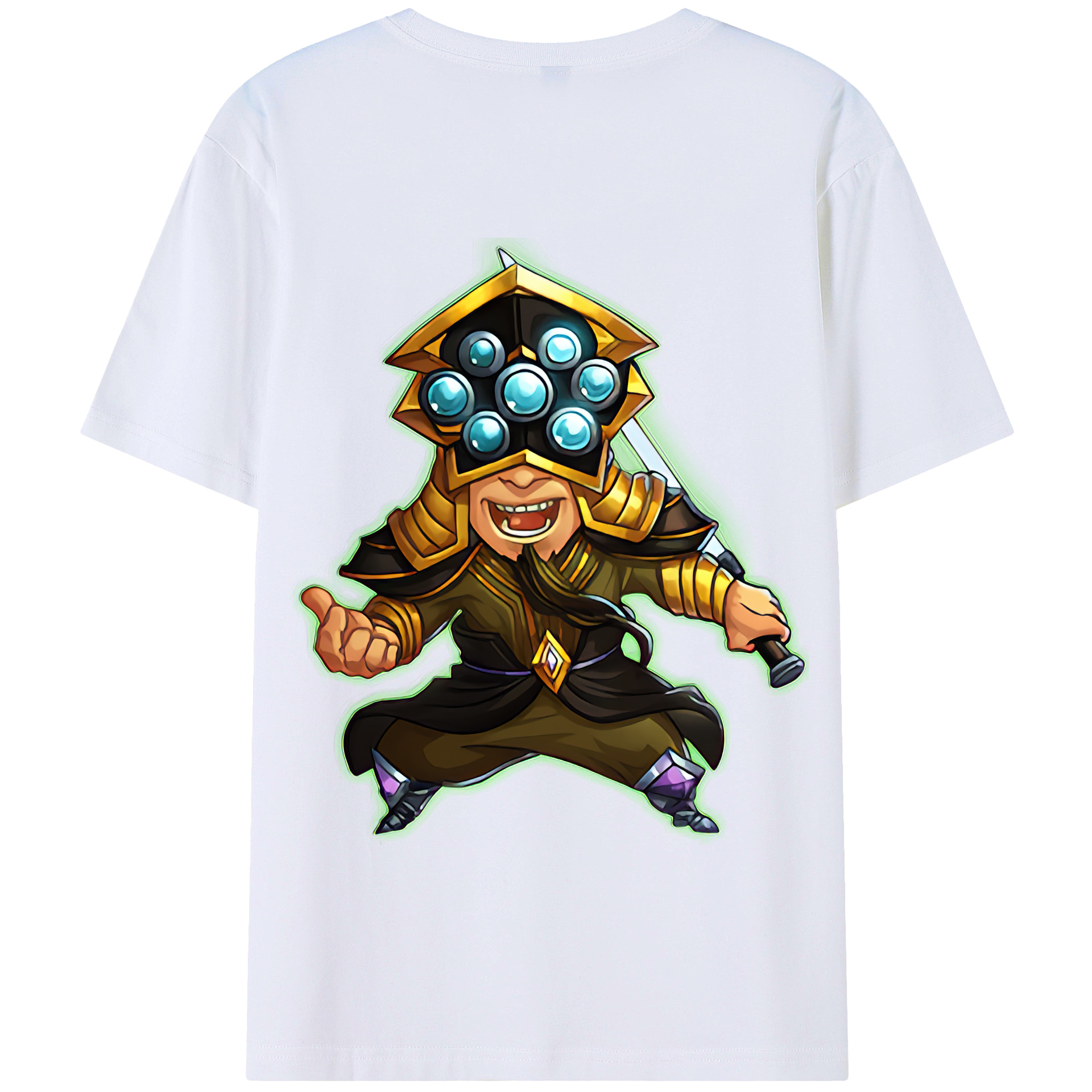 リーグ・オブ・レジェンド League of Legends LOL 綿100％半袖Tシャツ（背面プリント）