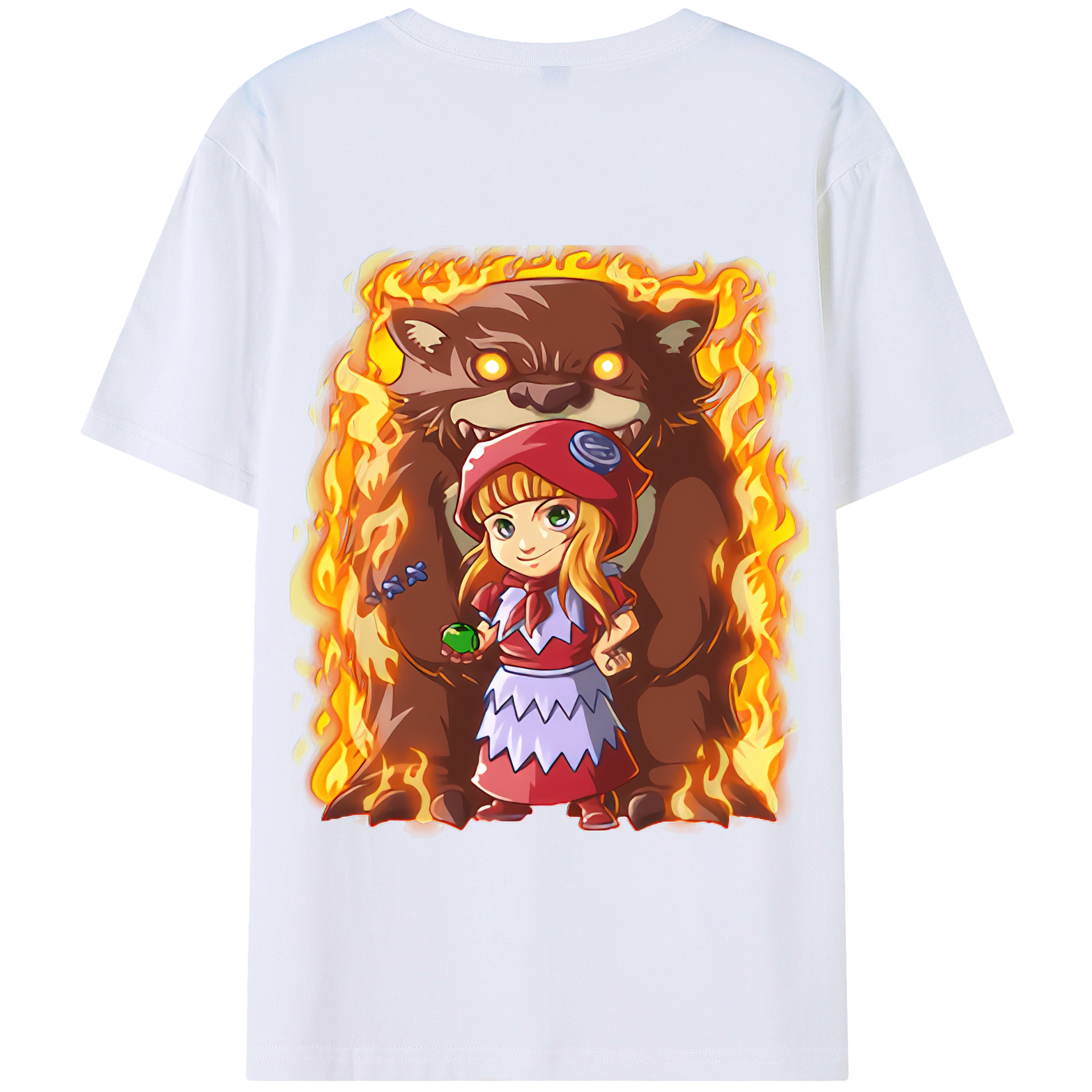 リーグ・オブ・レジェンド League of Legends LOL 綿100％半袖Tシャツ（背面プリント）