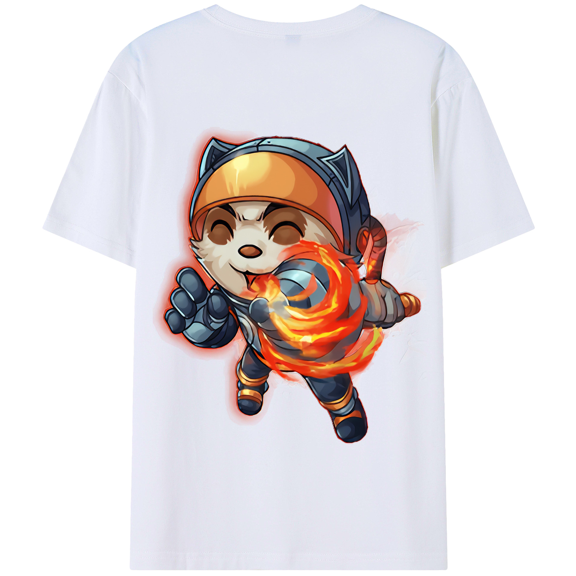 リーグ・オブ・レジェンド League of Legends LOL 綿100％半袖Tシャツ（背面プリント）