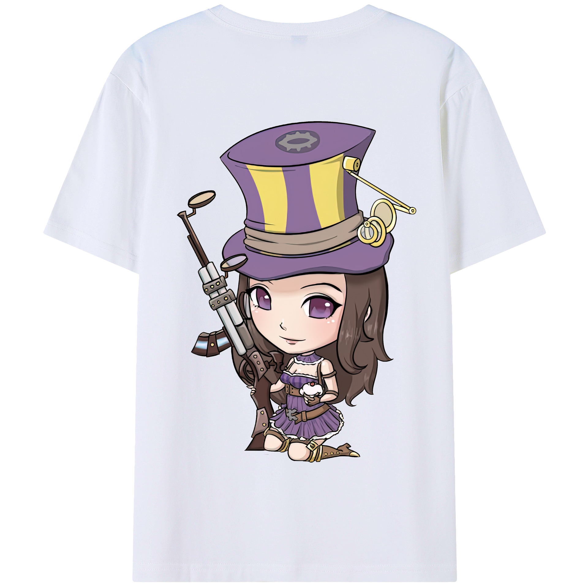 リーグ・オブ・レジェンド League of Legends LOL 綿100％半袖Tシャツ（背面プリント）