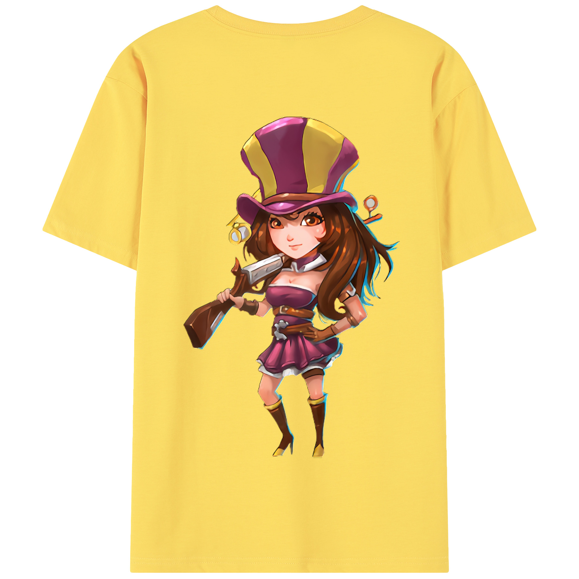 リーグ・オブ・レジェンド League of Legends LOL 綿100％半袖Tシャツ（背面プリント）