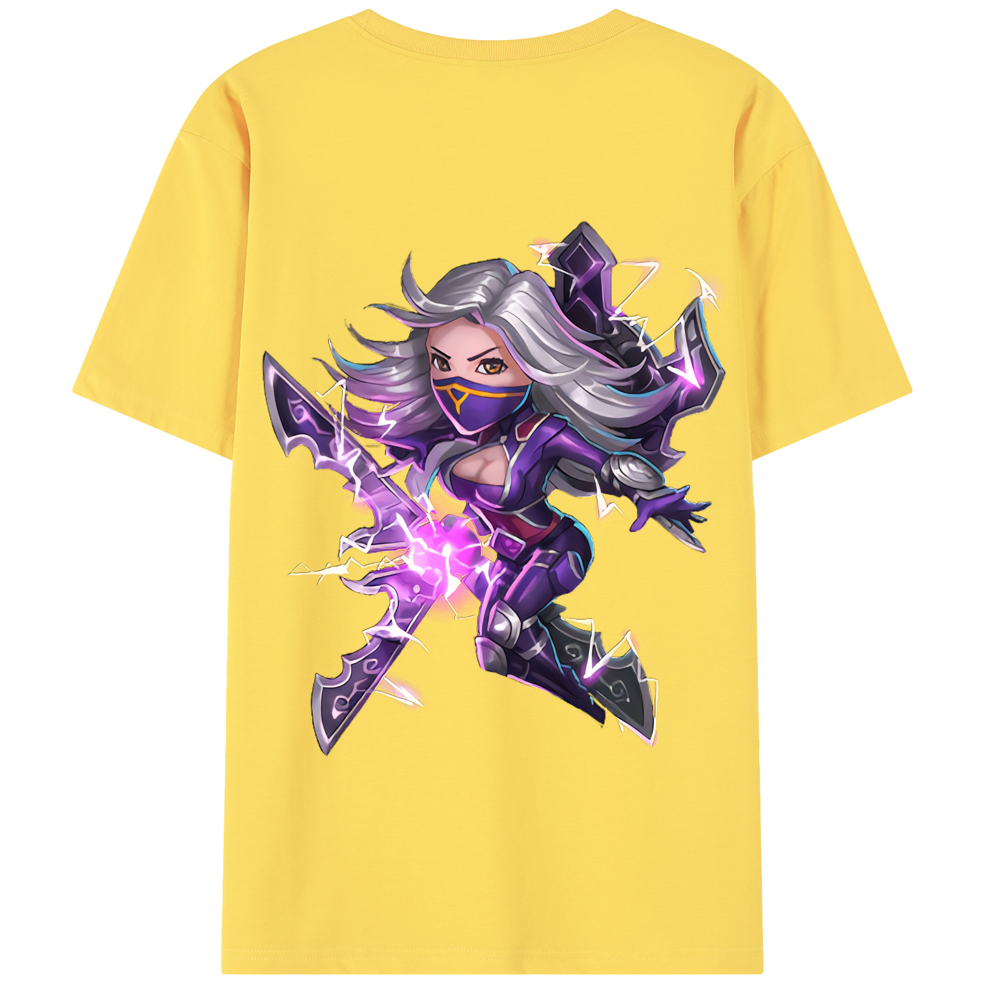 リーグ・オブ・レジェンド League of Legends LOL 綿100％半袖Tシャツ（背面プリント）