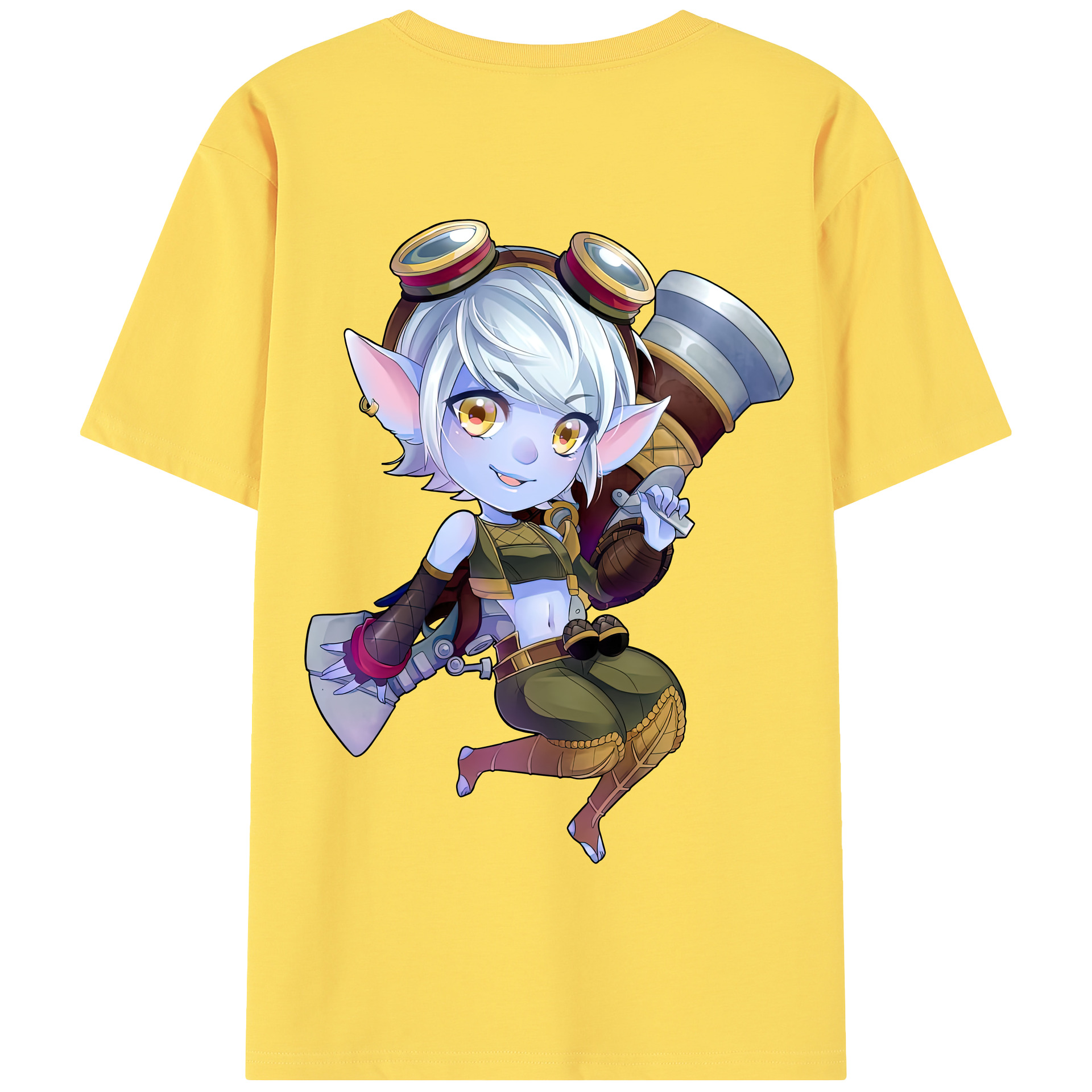 リーグ・オブ・レジェンド League of Legends LOL 綿100％半袖Tシャツ（背面プリント）
