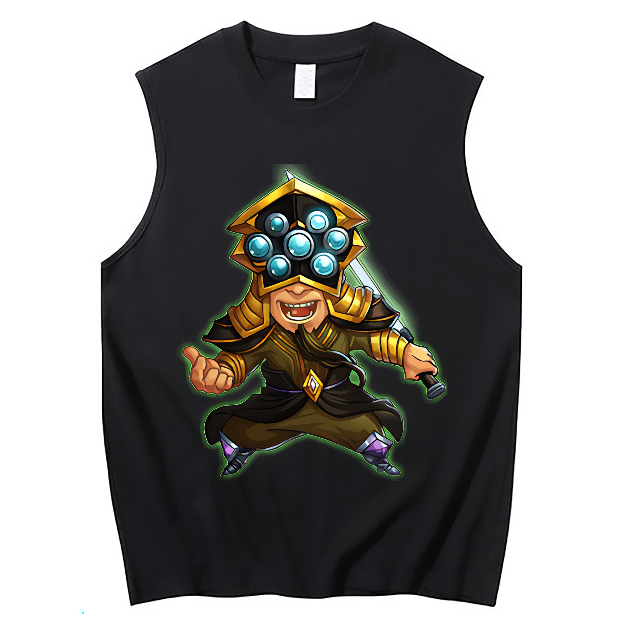 （画像用） リーグ・オブ・レジェンド League of Legends LOL コットン100％タンクトップ（フロントプリント）