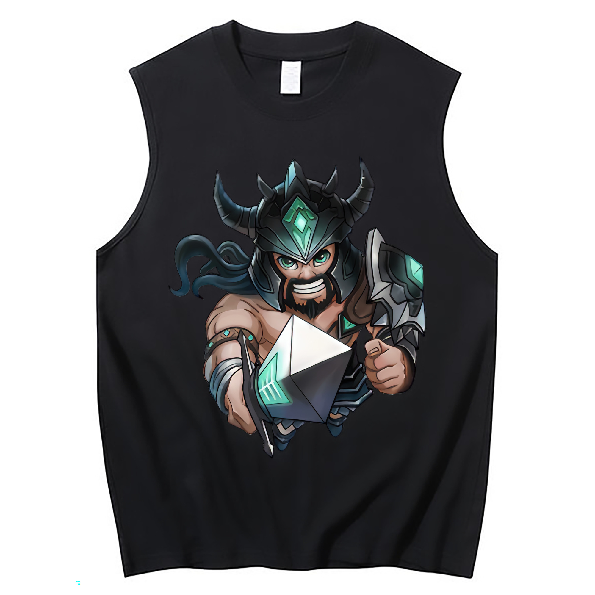 （画像用） リーグ・オブ・レジェンド League of Legends LOL コットン100％タンクトップ（フロントプリント）