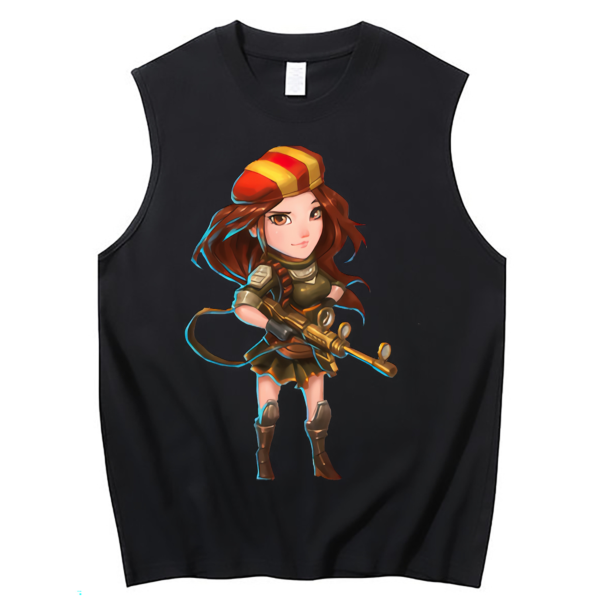 （画像用） リーグ・オブ・レジェンド League of Legends LOL コットン100％タンクトップ（フロントプリント）