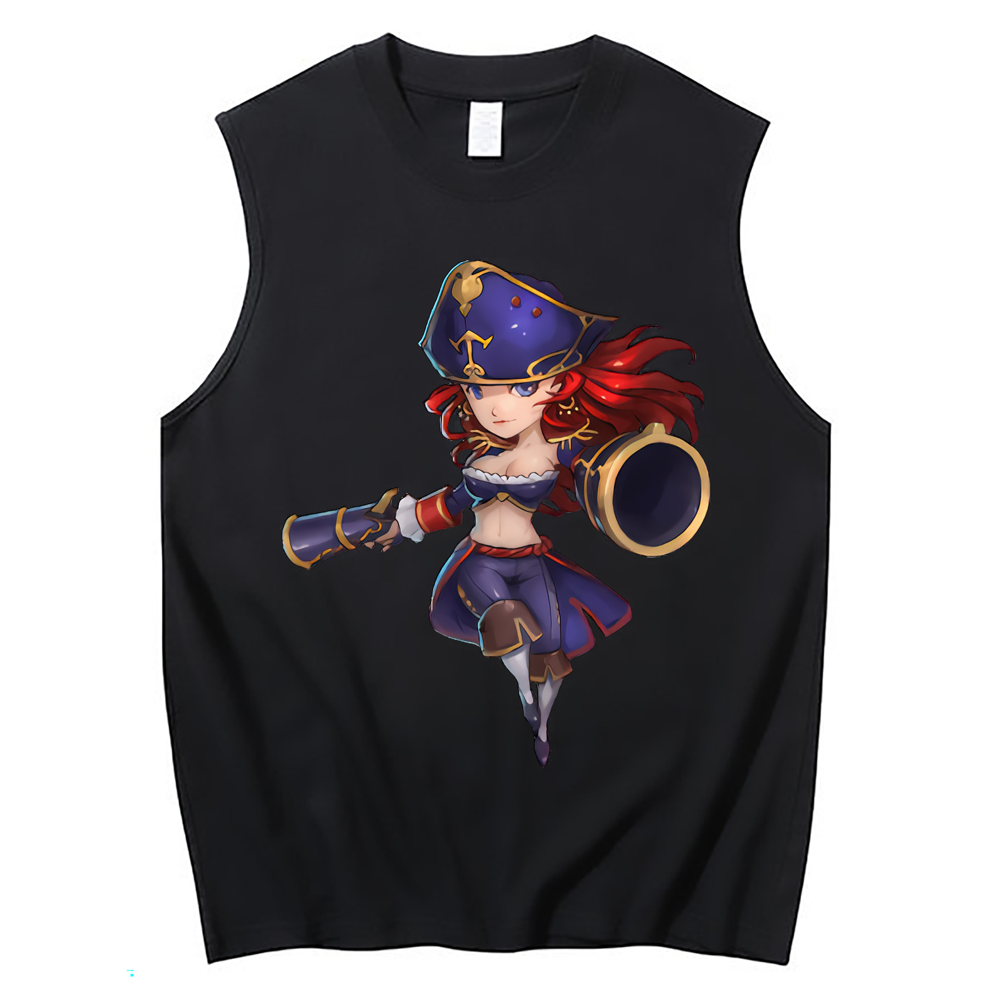 （画像用） リーグ・オブ・レジェンド League of Legends LOL コットン100％タンクトップ（フロントプリント）