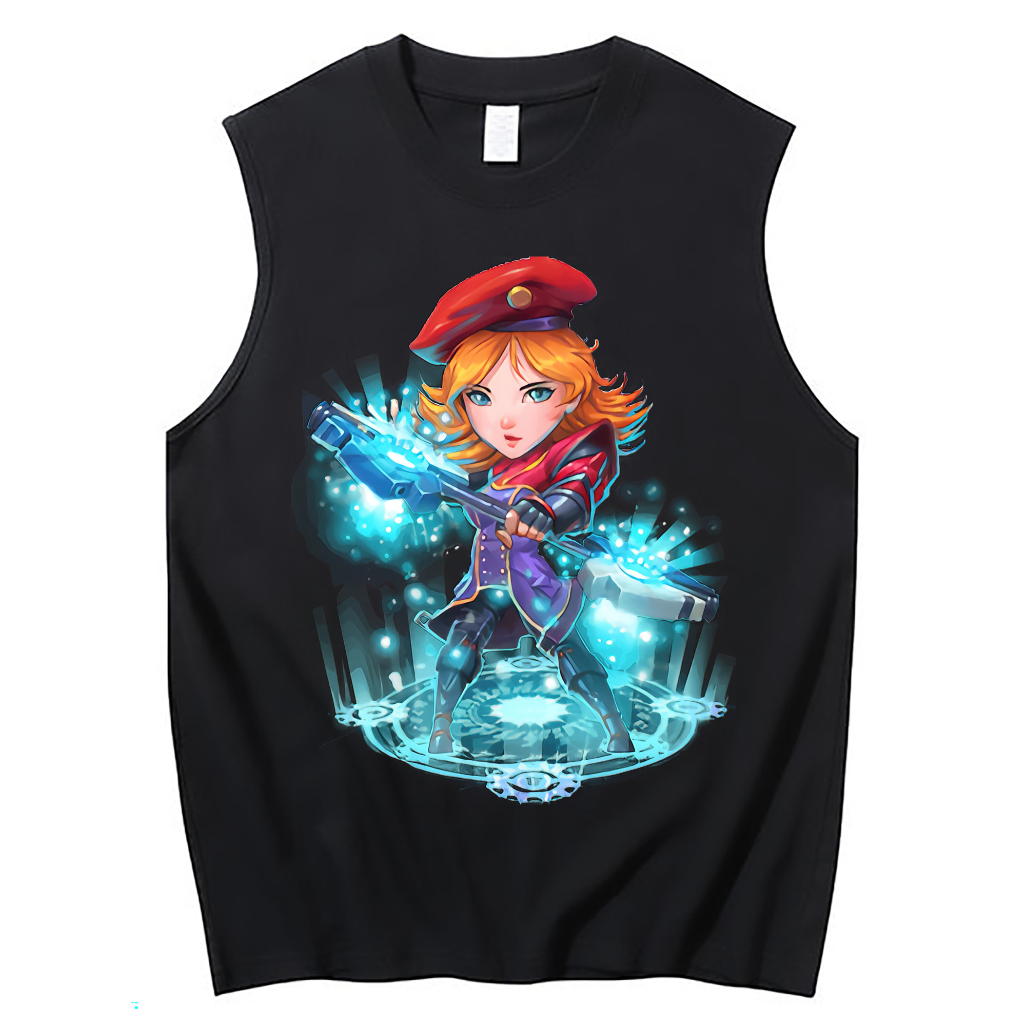 （画像用） リーグ・オブ・レジェンド League of Legends LOL コットン100％タンクトップ（フロントプリント）