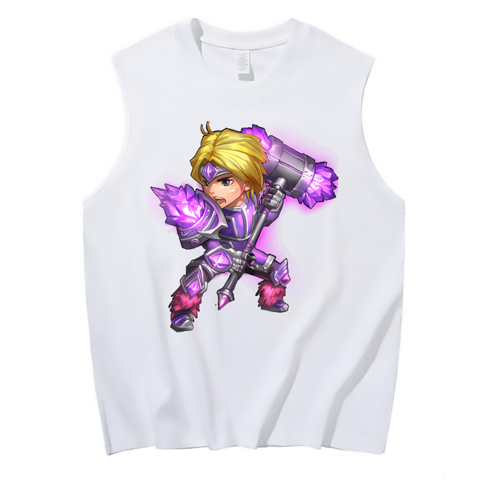 （画像用） リーグ・オブ・レジェンド League of Legends LOL コットン100％タンクトップ（フロントプリント）