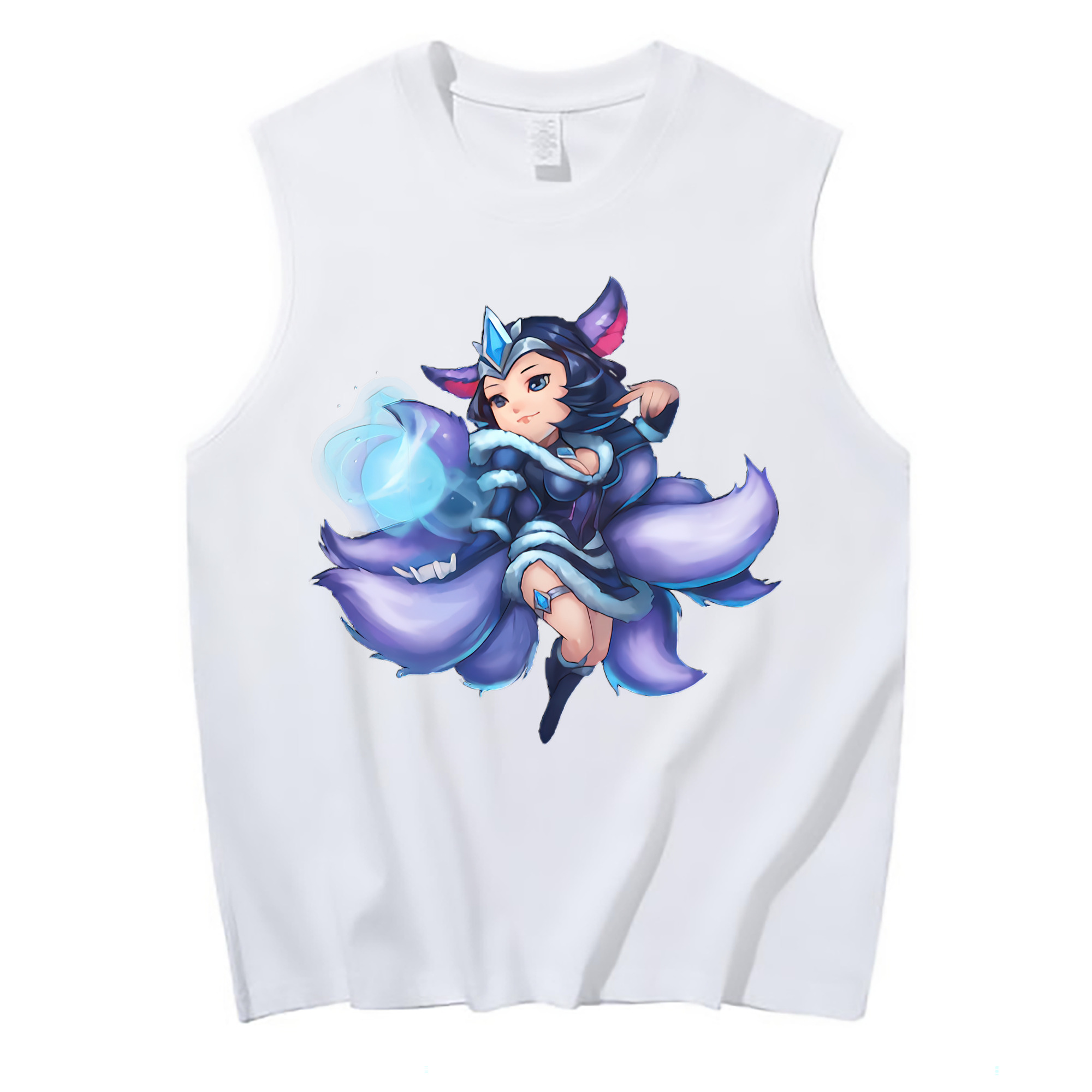 （画像用） リーグ・オブ・レジェンド League of Legends LOL コットン100％タンクトップ（フロントプリント）