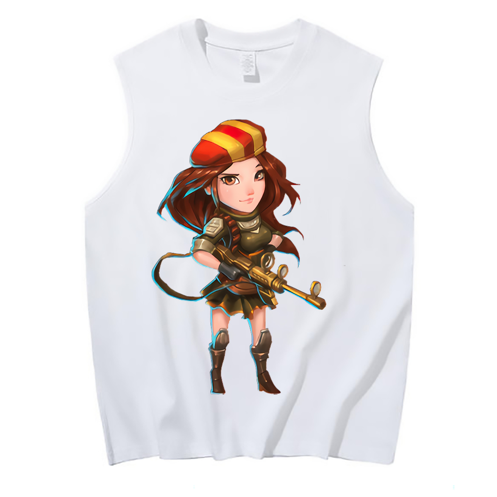 （画像用） リーグ・オブ・レジェンド League of Legends LOL コットン100％タンクトップ（フロントプリント）