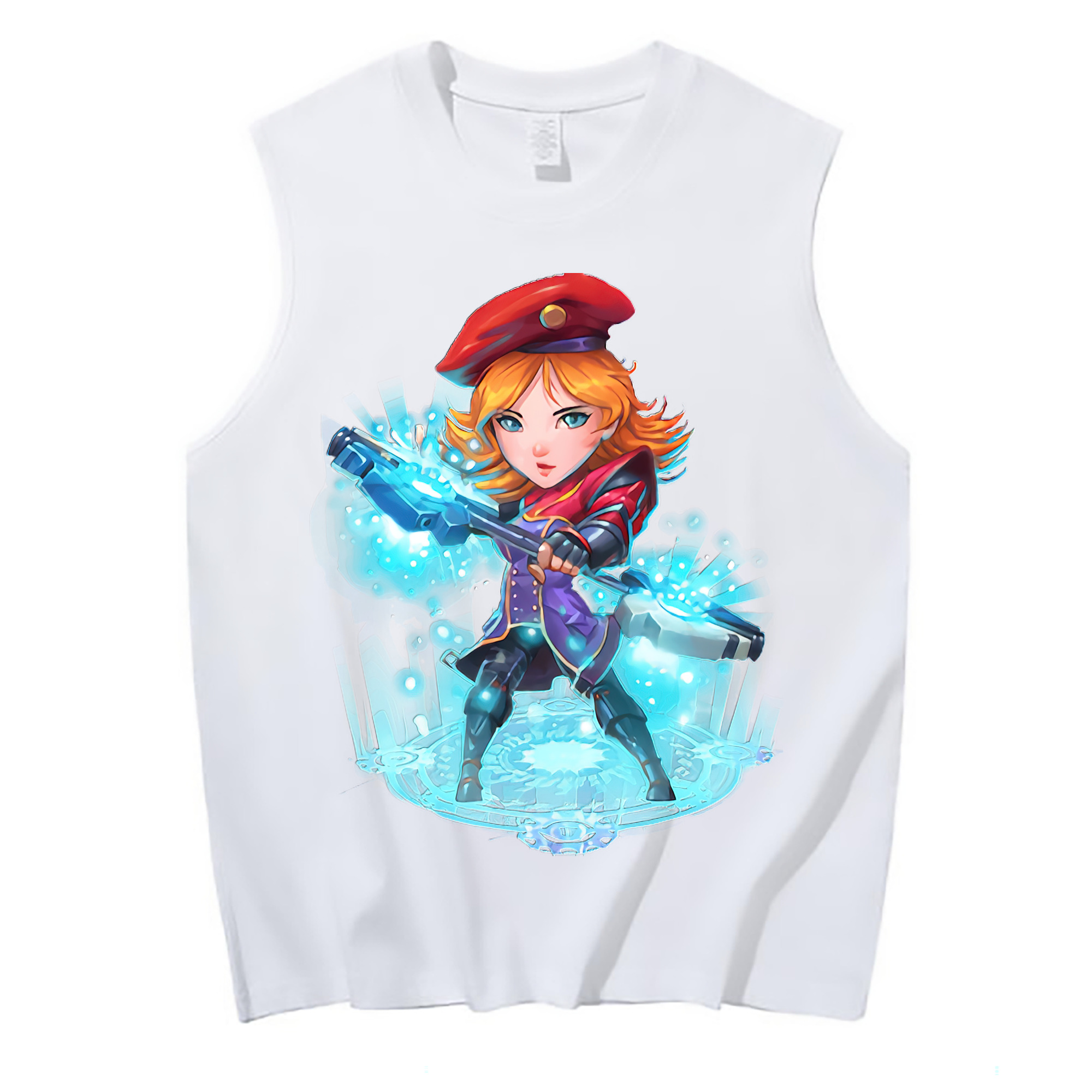 （画像用） リーグ・オブ・レジェンド League of Legends LOL コットン100％タンクトップ（フロントプリント）