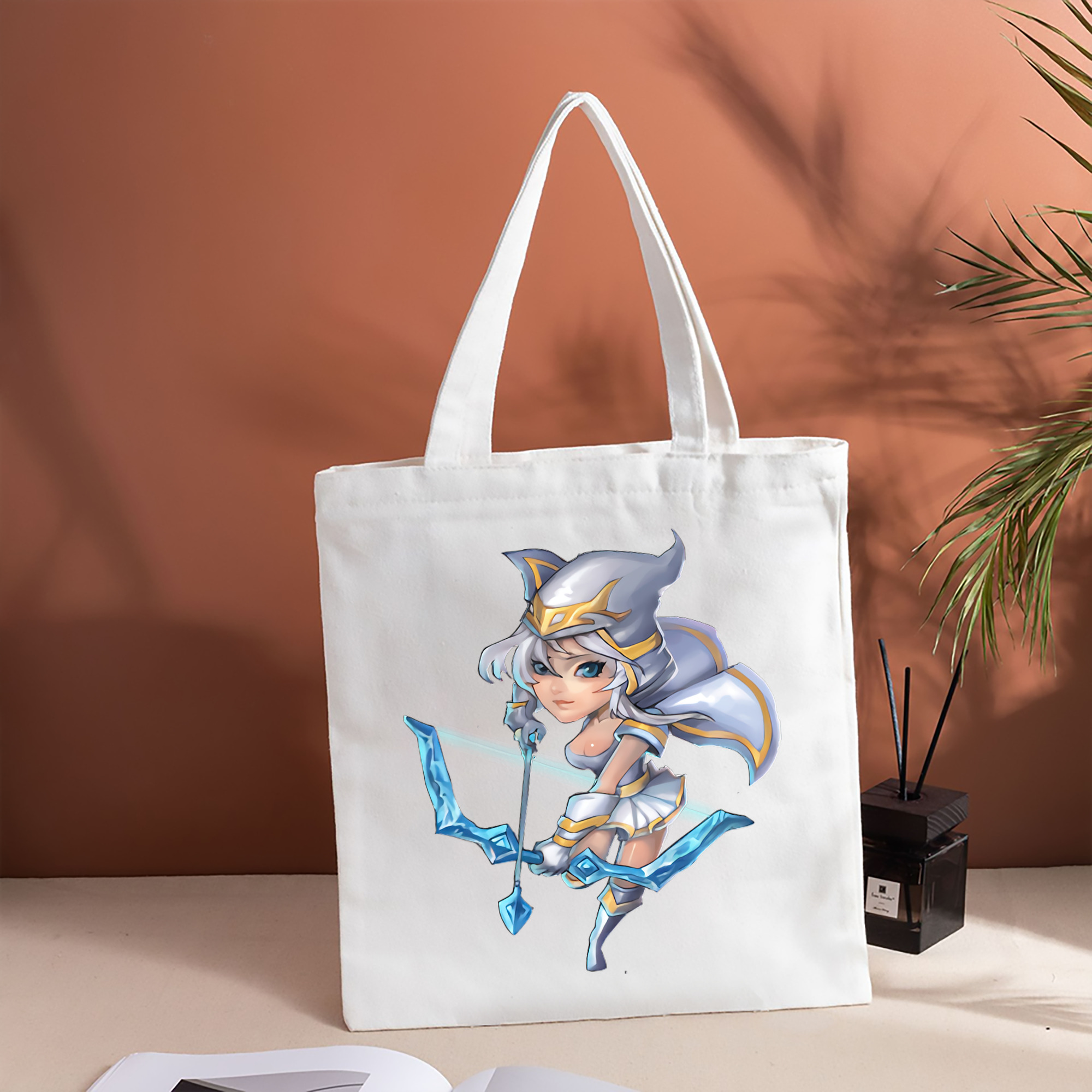 リーグ・オブ・レジェンド League of Legends LOL 縦型キャンバス生地手提げバッグ　トートバッグ