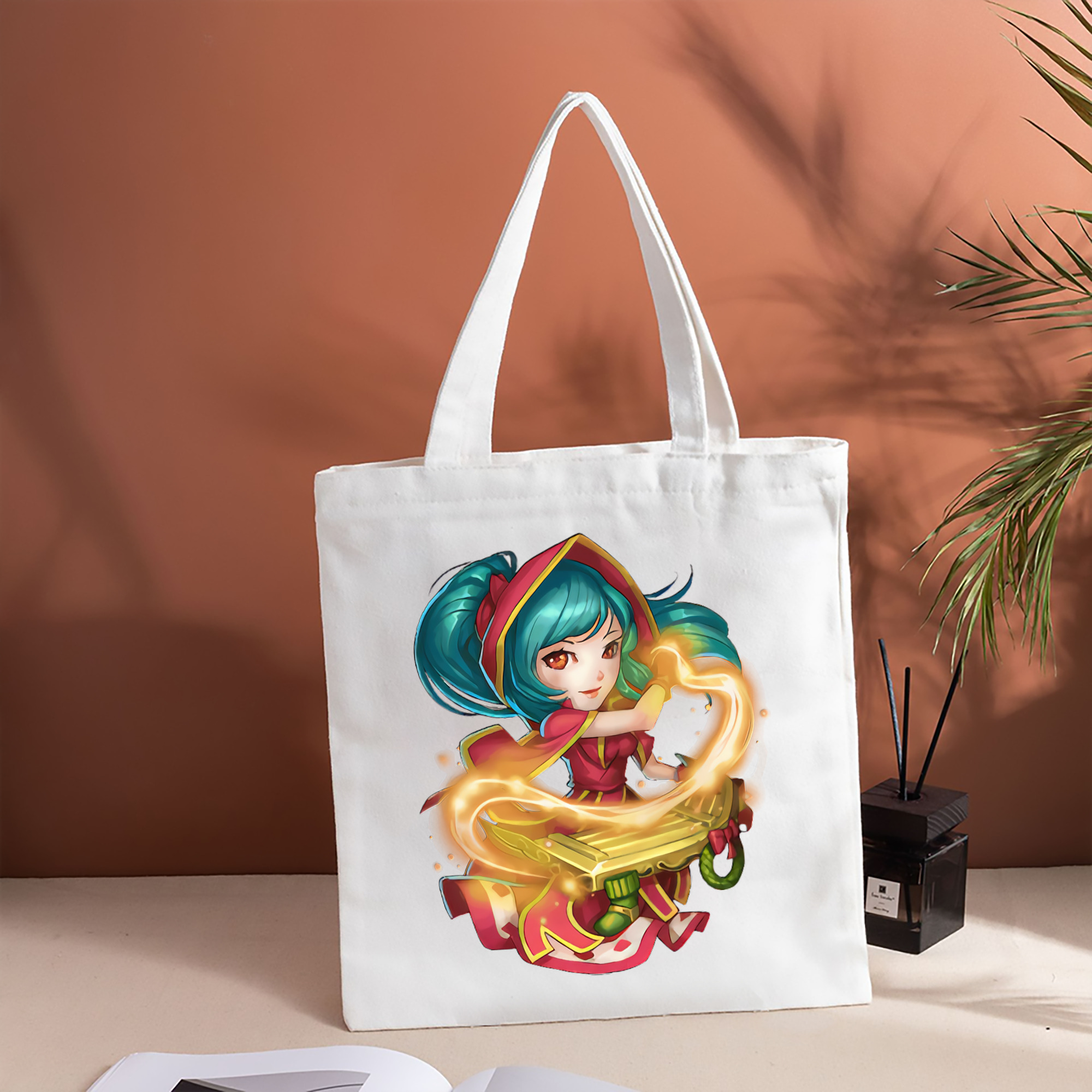 リーグ・オブ・レジェンド League of Legends LOL 縦型キャンバス生地手提げバッグ　トートバッグ