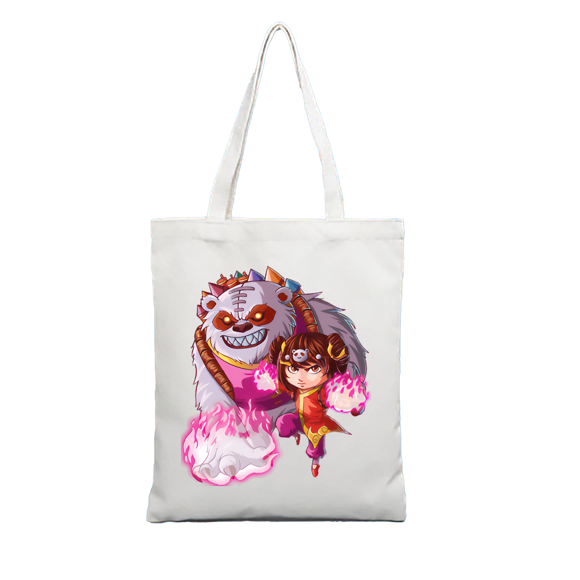 （画像用） リーグ・オブ・レジェンド League of Legends LOL 縦型キャンバス生地手提げバッグ　トートバッグ